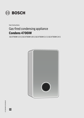 Bosch Condens 4700iW User Instructions