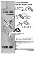 Porter-Cable 7552 Instruction Manual