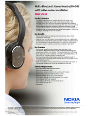 Nokia BH-905 Datasheet