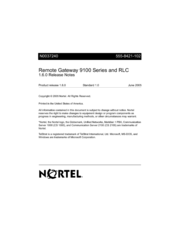 Nortel Digital Telephone IP Adapter Release Note