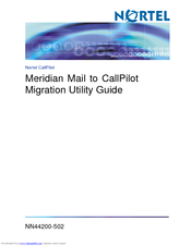 Nortel Meridian Mail Utility Manual