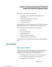 Nortel Annex Host Tools R14.2 New Features Manual