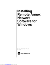 Bay Networks Remote Annex Install Manual