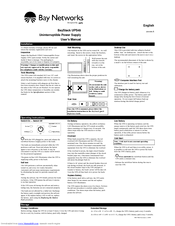 Bay Networks BayStack UPS45 User Manual