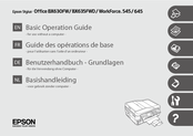 Epson WorkForce 645 Basic Operation Manual