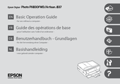 Epson stylus photo px830fwd/artisan 837 Basic Operation Manual