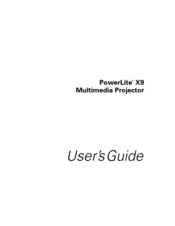 Epson PowerLite X9 User Manual