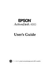 Epson ActionDesk 4000 User Manual