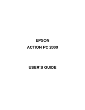 Epson ActionPC 2000 User Manual