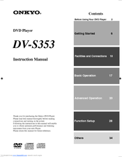 Onkyo DV-S353 Instruction Manual