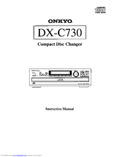 Onkyo DX-C730 Instruction Manual