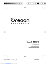 Oregon Scientific DS9810 User Manual