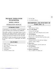 Oregon Scientific PMP238 Instruction Manual