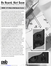 PSB CustomSound CW383 Specifications