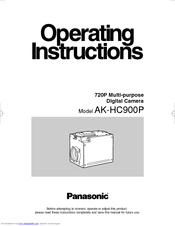Panasonic AKHC900 - COLOR CAMERA Operating Instructions Manual