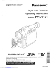Panasonic Palmcorder PV-DV121 User Manual