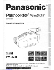 Panasonic Palmcorder PV-L590 User Manual