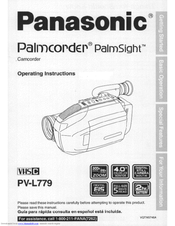 Panasonic PVL779D - VHS-C CAMCORDER User Manual
