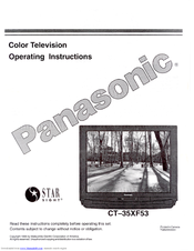 Panasonic CT-35XF53 User Manual
