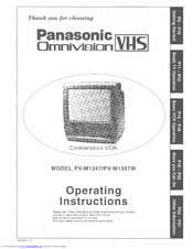 Panasonic OmniVision PV-M1347 User Manual