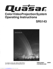 Quasar SR5143 Operating Instructions Manual