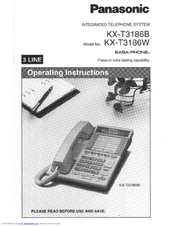 Panasonic Easa-Phone KX-T3186B Operating Instructions Manual