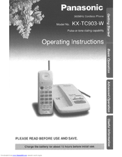Panasonic KX-TC903W User Manual