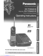 Panasonic KXTCM422B - CORDLES/ANS MAC/HYBR User Manual