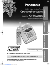 Panasonic KX-TG2238S Operating Instructions Manual