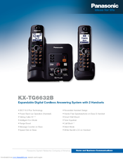 Panasonic KX-TG6632B Specifications