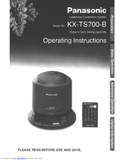 Panasonic KX-TS700B User Manual