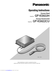 Panasonic GPKS822H - COLOR CAMERA HEAD Operating Instructions Manual