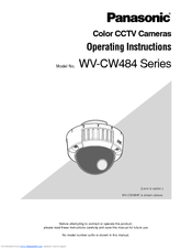 Panasonic WV-CW484SK Operating Instructions Manual