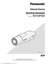 Panasonic WVNP304P - NETWORK CAMERA Operating Instructions Manual