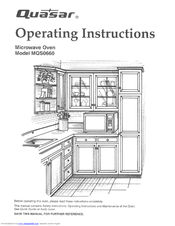 Quasar MQS0660 - MICROWAVE Operating Instructions Manual