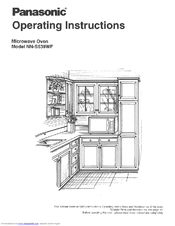 Panasonic NN-S539 Operating Instructions Manual