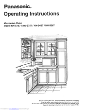 Panasonic NNS757 - MICROWAVE Operating Instructions Manual