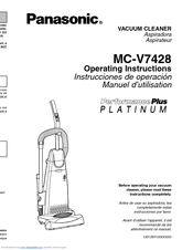 Panasonic PerformancePlus Platinum MC-V7428 Operating Instructions Manual