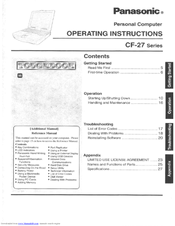 Panasonic Toughbook CF-27RJ48AAM User Manual