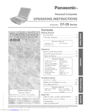 Panasonic Toughbook CF-28PBJAZEM User Manual