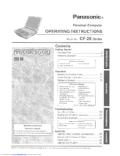 Panasonic Toughbook CF-28PRJAZQM User Manual