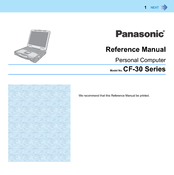 Panasonic Toughbook CF-30KAPAX2M Reference Manual