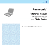 Panasonic Toughbook CF-74CCB02BM Reference Manual