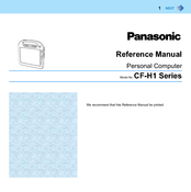 Panasonic Toughbook CF-H1CSLWZ1M Reference Manual