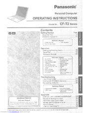 Panasonic CFT2AWATZDM - NOTEBOOK COMPUTER User Manual