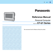 Panasonic Toughbook CF-U1GQGUG2M Reference Manual