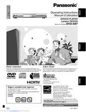 Panasonic DVD-S97 Operating Instructions Manual