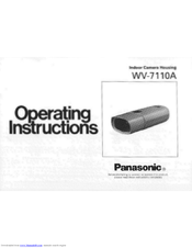 Panasonic WV7110A - MONITOR Operating Instructions Manual