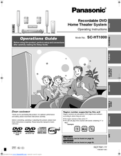 Panasonic SC-HT1000 Operating Instructions Manual