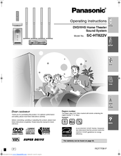 Panasonic SA-HT822V Operating Instructions Manual